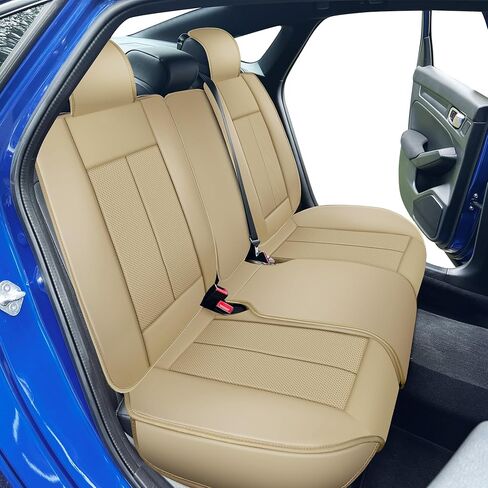 أغطية مقاعد OASIS AUTO Honda Civic 2011-2025 مخصصة تناسب 2/4 باب سيدان كوبيه هاتشباك غطاء جلدي حامي وسادة استبعاد Si (مجموعة كاملة، أسود) in Kuwait