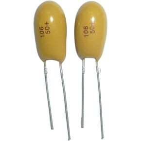 20pcs Tantalum Capacitor 10uF 50V 106 50V10uF DIP Radial