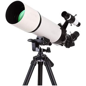High Power telescopes for Astronomy Beginners,45 Degree Erect Mirror,80mm Large Diameter,5x24 Finder,Telescope for Kids with Backpack and Tripod Binoculars
