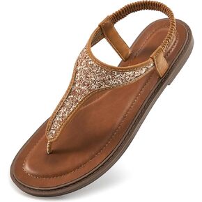Aomigoct Flat Sandals Women Dressy: Comfortable Summer Beach Sandal for women - Casual Ladies Fashion Walking Shoes