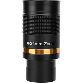 Telescope High Power Binoculars Zoom Eyepiece for 1.25 Inch Telescopes,8-24mm Continuous Zoom Observation Eyepiece for 1.25" Astronomical Telescope Viewing Moon,Planets,Nebulae,Star Clusters for ind