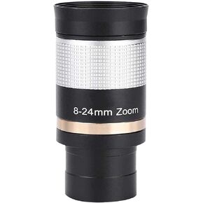 Telescope High Power Binoculars Telescope Eyepiece,1.25In 8-24Mm Zoom Eyepiece Multi Coated Optic Lens,Folding Rubber Eyecup for 31.7Mm Astronomical Telescope Observe Planets/Nebulae for Indoor/outd