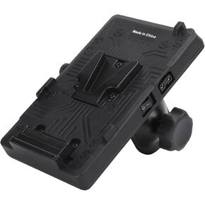 Pongnas V Mount Battery Plate, V Mount Battery Plate with High Performance Alloy and Plastic for Camera