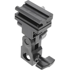 Light Stand Adapter with Umbrella Swivel Holder for Photography Accessories Adjustable Angle Flash Light Bracket Compatible with Reflective Soft Umbrellas