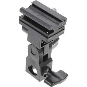 Adjustable Flash Stand Bracket with Umbrella Clamp for Photography Multi Directional Light Source Adapter for Floor Lamps Compatible with All Flash Types