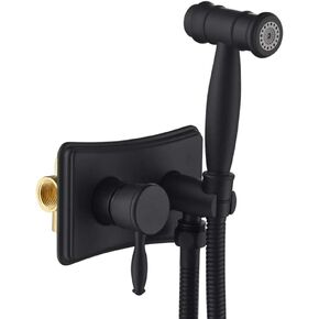 Dual Function HandheldToilet Sprayer Brass Cold and Hot WaterFaucets Wall Mount Cloth Diaper WasherSpray Shower