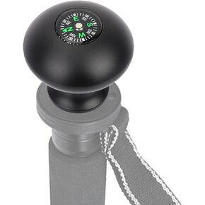 Monopod Tripod Head Grip, Outdoor Universal, 3/8 Screw Hole, Aluminum Alloy, Ergonomic, for Outdoor Activities, Hiking, Camping