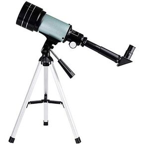 High Power Travel Telescope for Adult,70mm Refractor Telescope with Tripod & Finder Scope,Fully-Coated Glass Optics,1.5X Erecting Eyepiece 3X Barlow Lens Binoculars