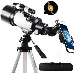 High Power Kids Telescope for Adults Astronomy Beginners,400mm Focal Length 120X Magnification Refractor telescopes,with Smartphone Adapter,Backpack and Moon Filter Binoculars