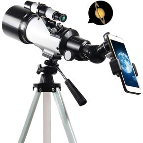 High Power telescopes Astronomy Refractor Professional Telescope with Adjustable Tripod & Phone Adapter, Telescope for Kids Adults Beginners, Easy to Assemble and Use Binoculars