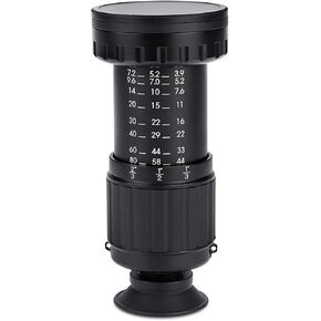 VD-11X Micro Director HD Viewfinder Scene Viewer with 11X Magnification for Film TV Photography, Aluminum Multi Coated Optical Glass, Black Color, Suitable for Most Formats