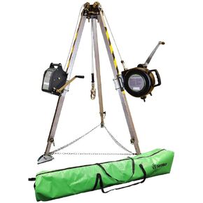 Safewaze 019-11003 7' Adjustable Tripod Kit with 65' 3-Way, 65' Material Winch, and