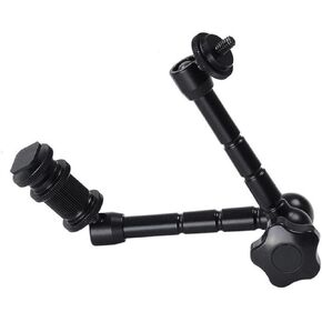 2pcs Arm and Clamp for Camera Brackets Arm and Clamp for LED Light Articulating Arm Black