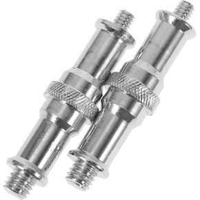 2Pcs Male Threaded Screw Adapter Spigot for Flash Light Stand Durable All Design Easy to Assemble Precision Made Photography Tool