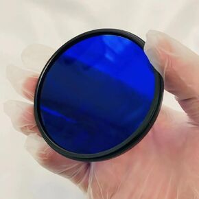 Combined Filter QB3 and KG3 Together in One Frame Ring Size 72mm for Visible and IR Photography(62mm)