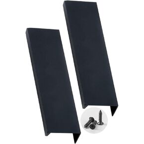 Cupboard Handles,Aluminum Alloy Kitchen Cabinet Door Handle,2 Packs Cupboard Handles Right Angle,Drawer Knobs Hidden Kitchen Door Levers for Bathroom,Closet,Wardrobe,Children's Room Pulls Concealed Ha