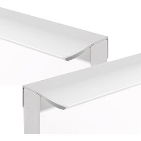 Cupboard Handles,Aluminum Alloy Kitchen Cabinet Door Handle,2 Packs Concealed Handle Cupboard Handles rounded corner,Drawer Knobs Hidden Kitchen Door Levers for Bathroom,Closet,Wardrobe,Children's Roo
