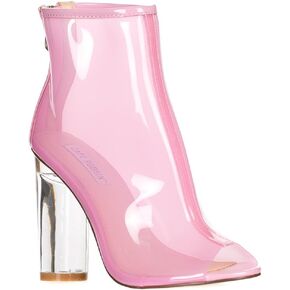 Cape Robbin Benny-1 Womens Perspex Peep Toe Ankle Boots