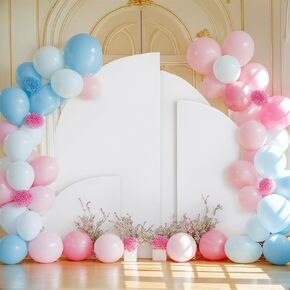 Half Moon Arch Cover 5ft-81 * 153cm Wedding Arch Stand Cover Double Sided Backdrop Covers for Birthday Party Baby Shower Graduation Decorations