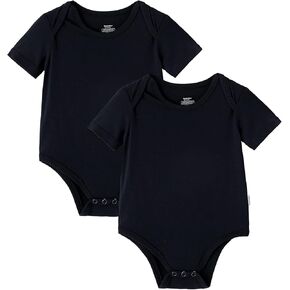 Newborn Bodysuit Unisex Baby Bodysuits Infant Boy Girl Short Sleeve Pajamas 2-Pack Sleepwear PJ Bamboo Viscose