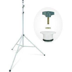 LINCO Lincostore 9 feet Heavy Duty Work Light Tripod Stand Only 1 Pack Star White Color for Work Light or Flood Light 1/4 Stud Head 8919-2W