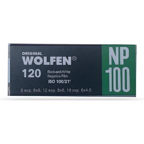 Original WOLFEN (ORWO) NP100-120 Medium Format Film for 4.5 x 6, 6 x 6, 6 x 9, 6 x 12 Shots Black/White