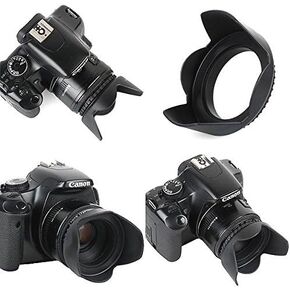 Professional Hard Lens Hood For Panasonic Lumix DMC-G85 (58mm Compatible)