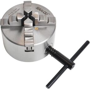 100mm 4'' Self Centering 4 Jaw Lathe Chuck K12-100 Hardened Reversible Mounting Tool for Drilling Milling woodworking