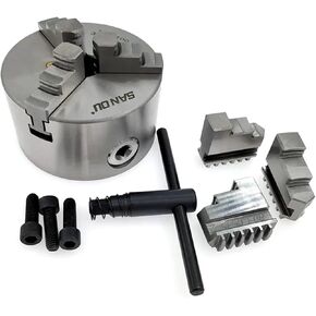 3 Jaw Self-Centering Chucks K11-100 4'' Inch 100mm Manual Lathe Chuck
