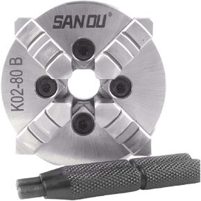 80mm 3 inch Lathe Chuck four Jaw mini Self-Centering SANOU K02-80B for Wood Lathe Buddha Beads machine