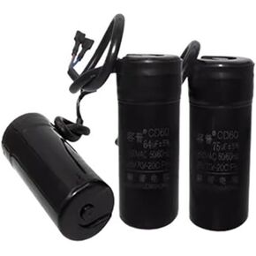 Refrigerator Freezer Compressor Starting Capacitor 330V 47uF 64uF 75uF 80uF 88-108UF(47UF)