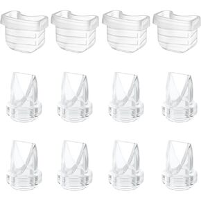 12pack Duckbill Valve and Silicone Diaphragm Compatible with Mommed S21, Mommed S18, MISSAA S21, MISSAA S18, NICEGREEN Life S21 Breast Pump, Replace for S21/18 Breast Pump Parts