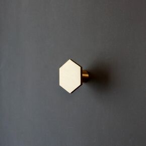 Cupboard Handles,Aluminum Alloy Kitchen Cabinet Door Handle,1 Pc Gold Color Mini Hexagon Handles Zinc Alloy Black Single Hole Drawer Pulls Cupboard Door Handle Furniture Door Knob,(Shiny Gold 35mm)