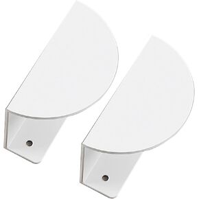 Cupboard Handles,Aluminum Alloy Kitchen Cabinet Door Handle,2 Packs Drawer Knobs Half-Moon Cupboard Handles Semi-Circular Kitchen Door Levers Concealed for Closet,Wardrobe,Children's Room Pulls Invisi