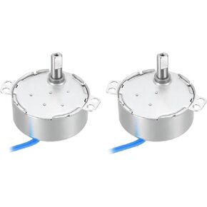 Permanent Magnet Synchronous Electronic Starter AC 100V-127V 2-36RMP 50-60Hz 4W Double Flat Shaft CW/CCW for Fan Electronic Starter Electrical Apparatus(4-5RPM)