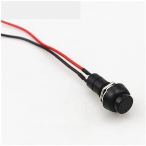 Push Button Switch car Circuit Wire Speaker Electrical Boat Shape Round line(Red-01)