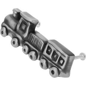 1 Set Boys and Girls Dresser Knobs Train Handle Cabinet Knob for Children's Room (Grey)