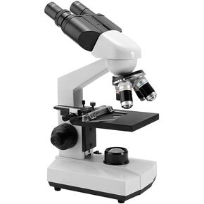 Magnifier Compound Microscope Kit LED Illumination for Laboratory Hobbyist Teaching Laboratory