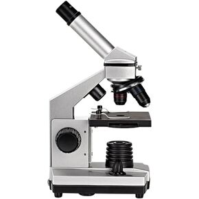 Monocular Compound Microscope LED Illumination Magnifier for Student Children Laboratory
