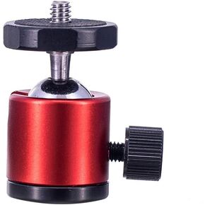 Mini Ball Head Screw Tripod Mount 360 Degree Rotation 1/4" Swivel Head Monitor Stand for DSLR Camera LED Light Bracket (Blue)