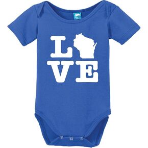 Wisconsin Love Printed Infant Bodysuit Baby Romper