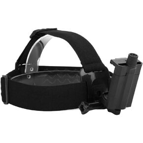 Denash Head Strap Mount, Action Camera Head Mount Strap with Cap Clip, Adjustable Wearing Head Belt for Action Cameras and 5-9.5cm Mobile Phones