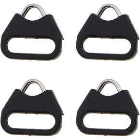 4PCS Stainless Steel Hanging Ring Camera Strap Triangle Split Ring Adapter and ABS Cover Metal Triangle Ring Fasteners 12mm Suitable for Round Eyelets Cameras and Rangefinders