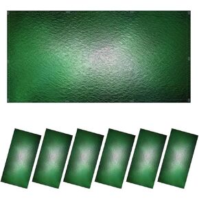 4 Pack Fluorescent Light Covers for Ceiling Light, Abstract Wave Pattern Blue Green Teal Water Wavy Colorful Smooth Wet Light Filters for Classroom Office Home, 4' x 2' Decorative Magnetic Light Cover