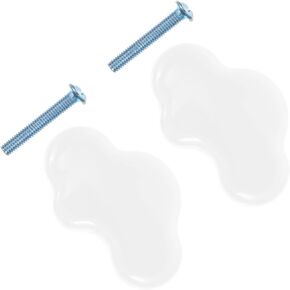 1 Set Creative Cartoon Cloud Drawer Handle Porcelain Knobs for Boys and Girls Room Decor