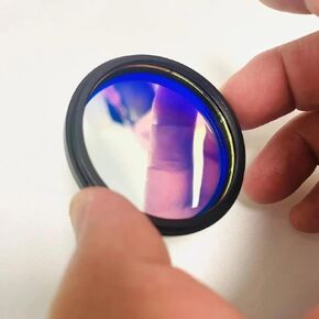Multiple Sizes 77mm with Frame Ring 385nm to 505nm Blue Light Band Filter Glass for Camera Screw(55mm)