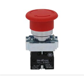 1PCS XB2BS542C Turn to Release 1N/C Red Emergency Stop Mushroom Push Button