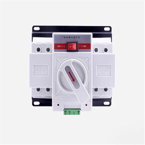 2P 63A 220V MCB Type White Color Dual Power Automatic Transfer Switch ATS Rated Voltage 220V Rated Frequency 50/60Hz