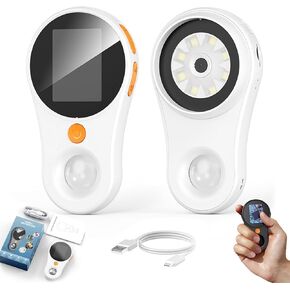 Hailoyearn Magnifying Glass, Portable Handheld Magnifying Glass,500X Coin Microscopes MagnifyingGlass with 2.0" IPS Screen, 1080P HD Recording & 8 LED Lights, Science Educational Fun Gift (01)