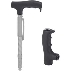 Camera Handle Grip, Monopod Handle Grip Trekking Pole Handle Grip for DSLR Camera Camcorder Smartphone Action Camera Black